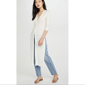ZSUPPLY STRETCH RIBBED DUSTER CARDIGAN, S